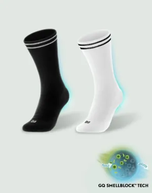 แพ็ก 2 คู่ Black n White - SMELLBLOCK™ Sport Day, Crew