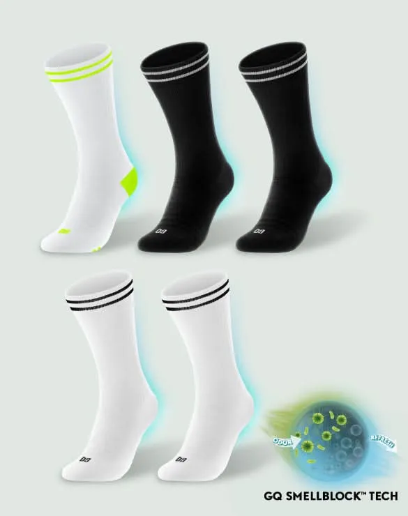 แพ็ก 5 คู่ Basic & Neon - SMELLBLOCK™ Sport Day, Crew