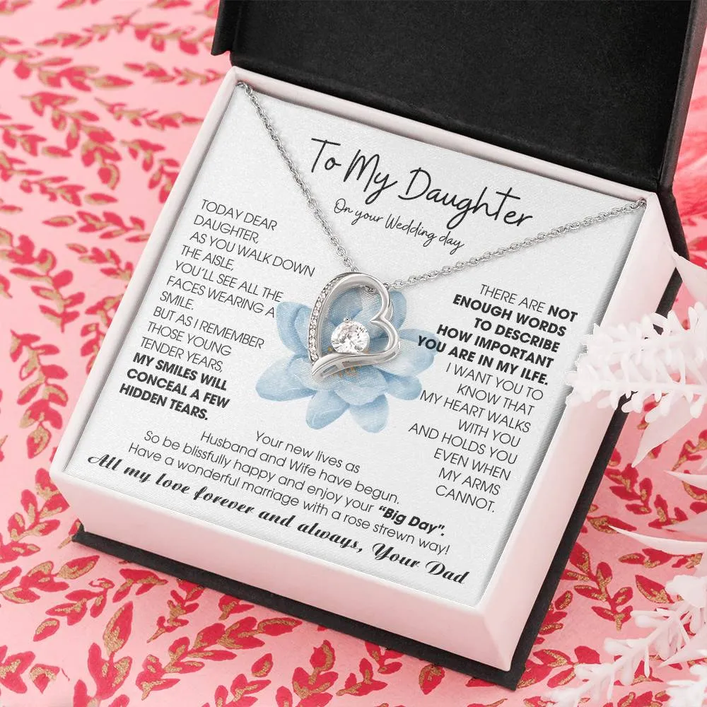 [ Few left only ] To My Daughter on Wedding Day - Be blissfully happy and enjoy your “Big Day"