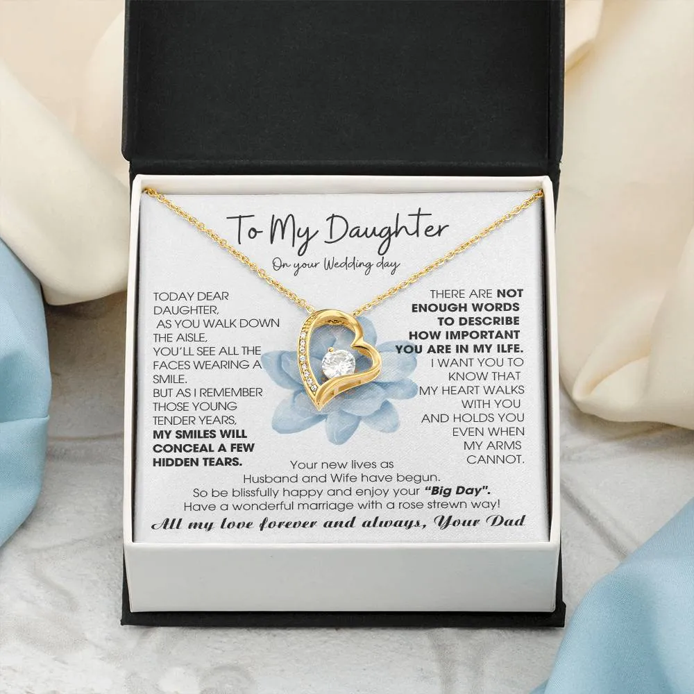 [ Few left only ] To My Daughter on Wedding Day - Be blissfully happy and enjoy your “Big Day"