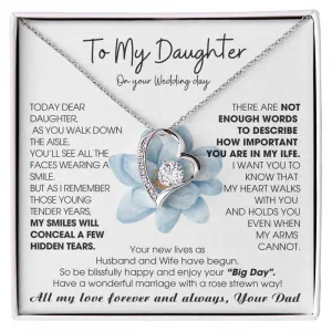 [ Few left only ] To My Daughter on Wedding Day - Be blissfully happy and enjoy your “Big Day"