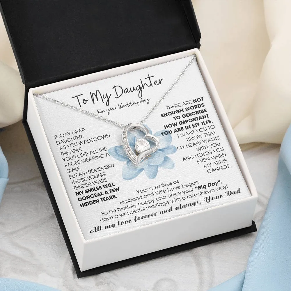 [ Few left only ] To My Daughter on Wedding Day - Be blissfully happy and enjoy your “Big Day"