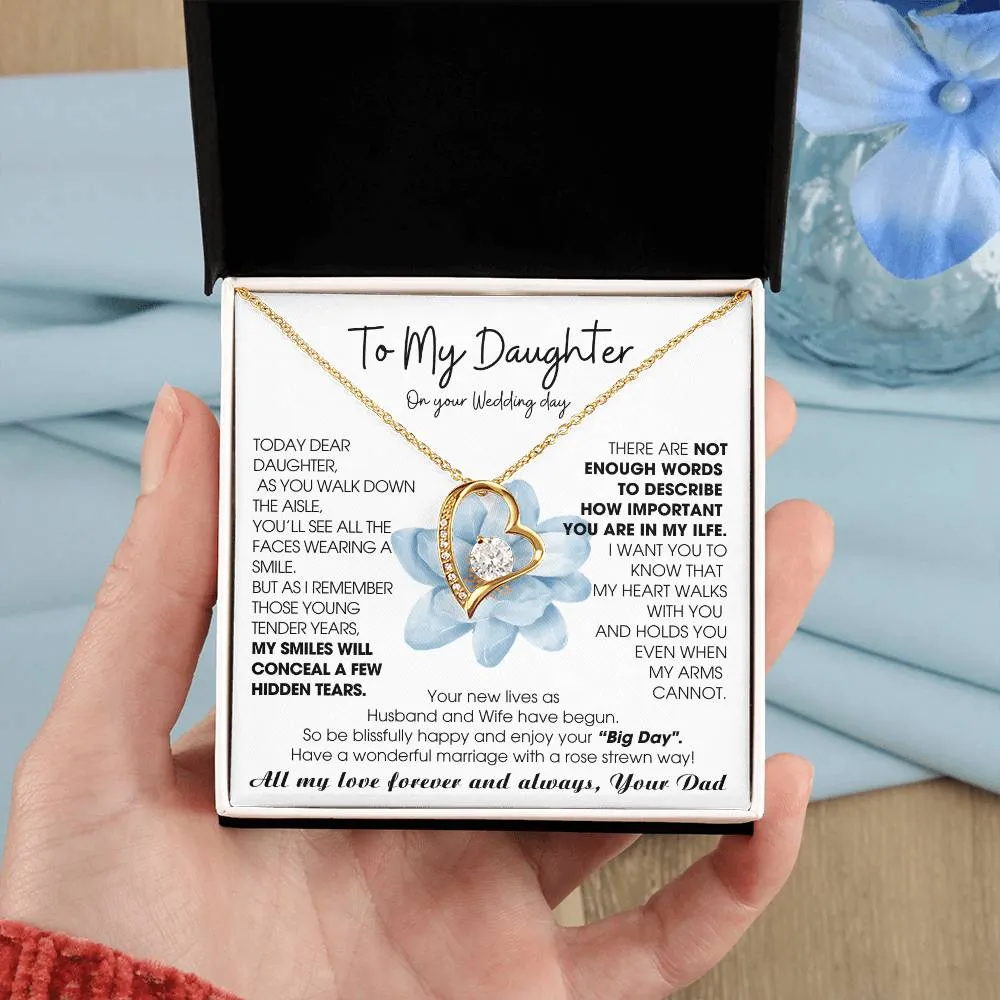 [ Few left only ] To My Daughter on Wedding Day - Be blissfully happy and enjoy your “Big Day"