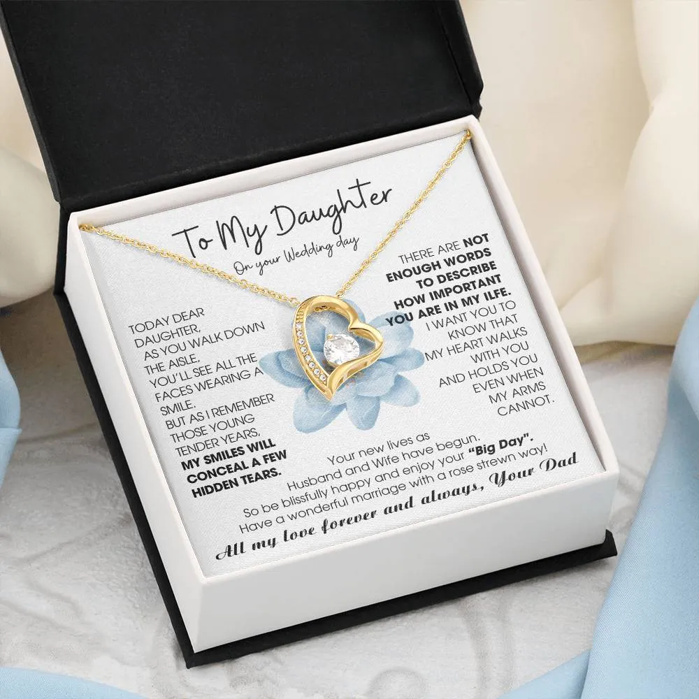 [ Few left only ] To My Daughter on Wedding Day - Be blissfully happy and enjoy your “Big Day"