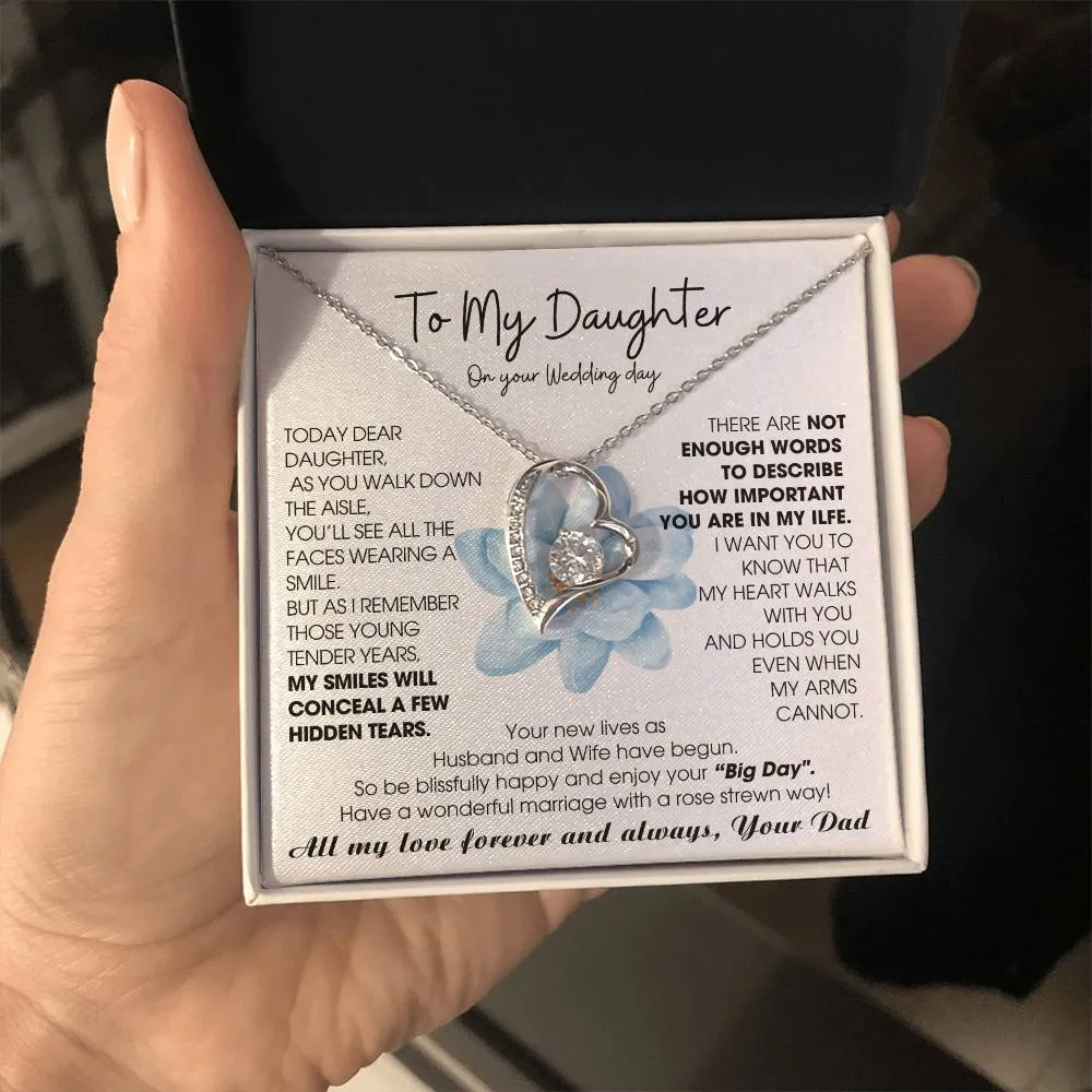 [ Few left only ] To My Daughter on Wedding Day - Be blissfully happy and enjoy your “Big Day"