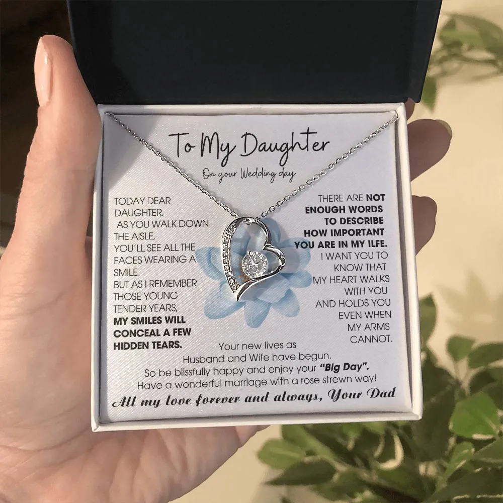 [ Few left only ] To My Daughter on Wedding Day - Be blissfully happy and enjoy your “Big Day"