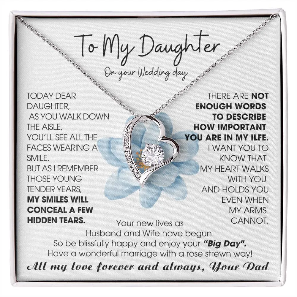 [ Few left only ] To My Daughter on Wedding Day - Be blissfully happy and enjoy your “Big Day"