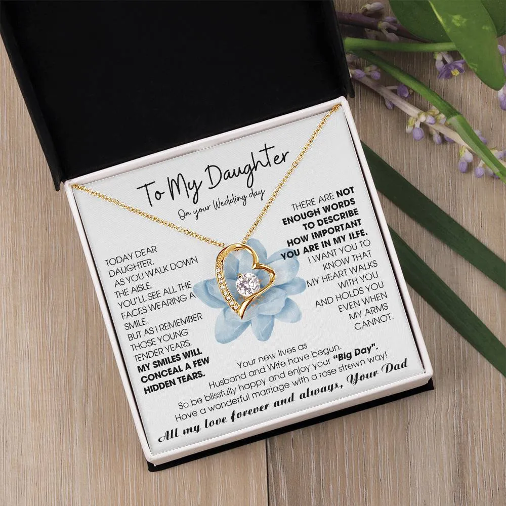 [ Few left only ] To My Daughter on Wedding Day - Be blissfully happy and enjoy your “Big Day"