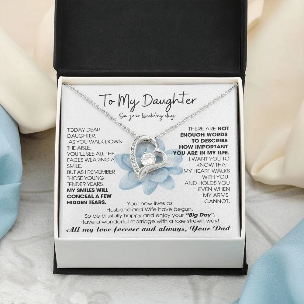 [ Few left only ] To My Daughter on Wedding Day - Be blissfully happy and enjoy your “Big Day"