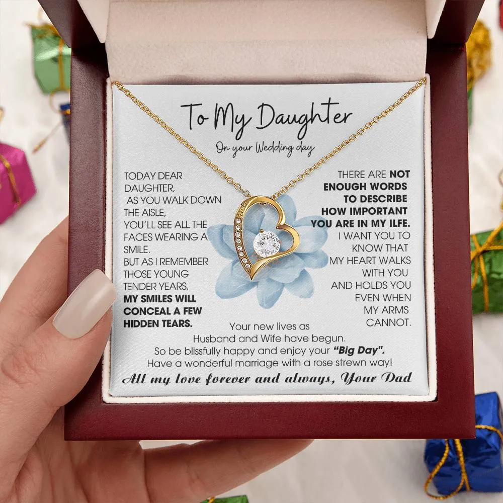 [ Few left only ] To My Daughter on Wedding Day - Be blissfully happy and enjoy your “Big Day"