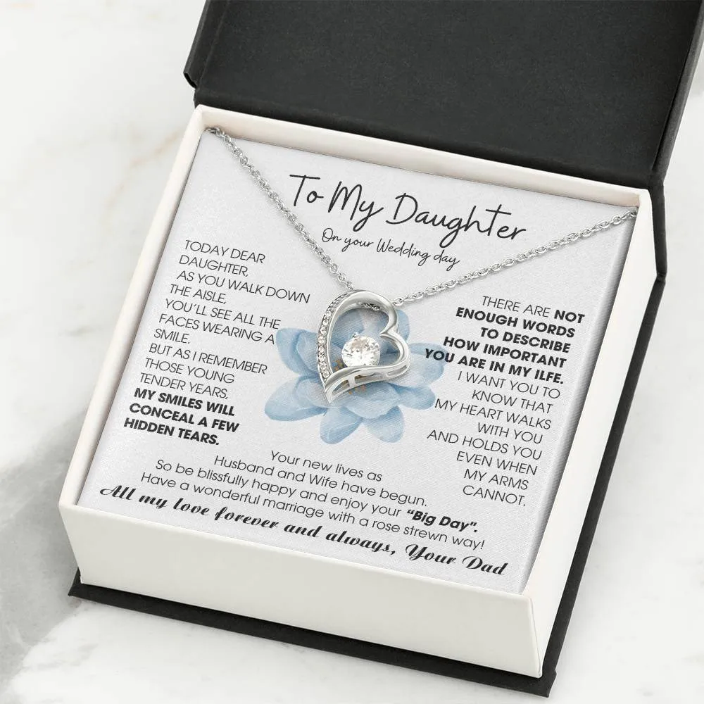 [ Few left only ] To My Daughter on Wedding Day - Be blissfully happy and enjoy your “Big Day"