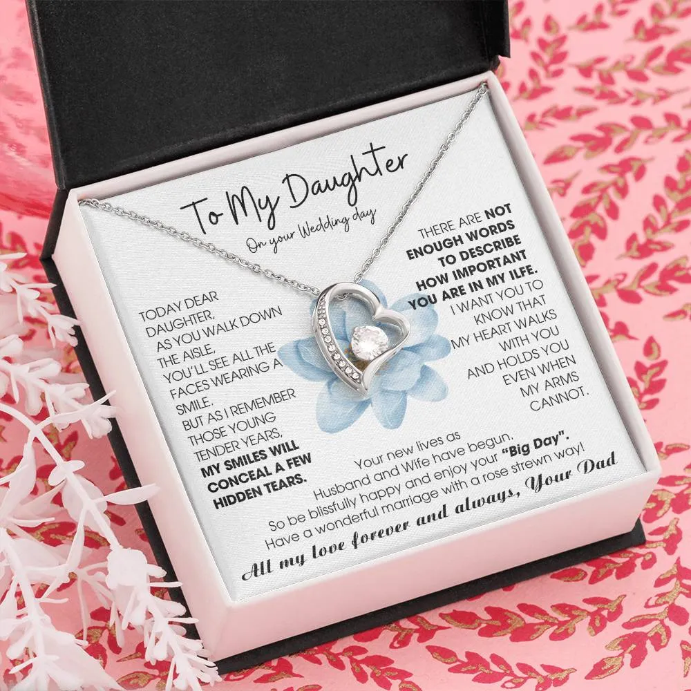 [ Few left only ] To My Daughter on Wedding Day - Be blissfully happy and enjoy your “Big Day"