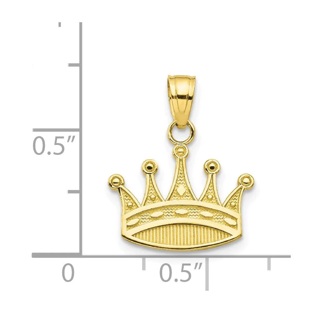 10k Crown Charm