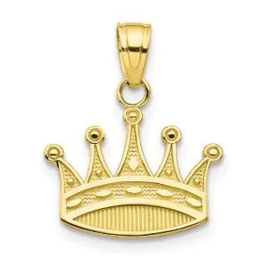 10k Crown Charm