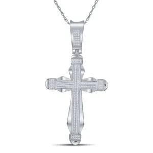 1/2CT-DIA CROSS MENS CHARM