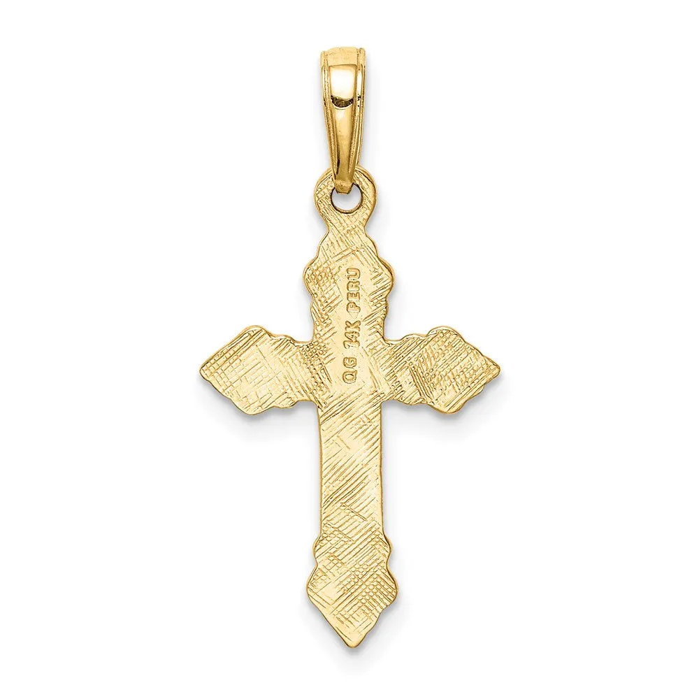 14K Cross Pendant