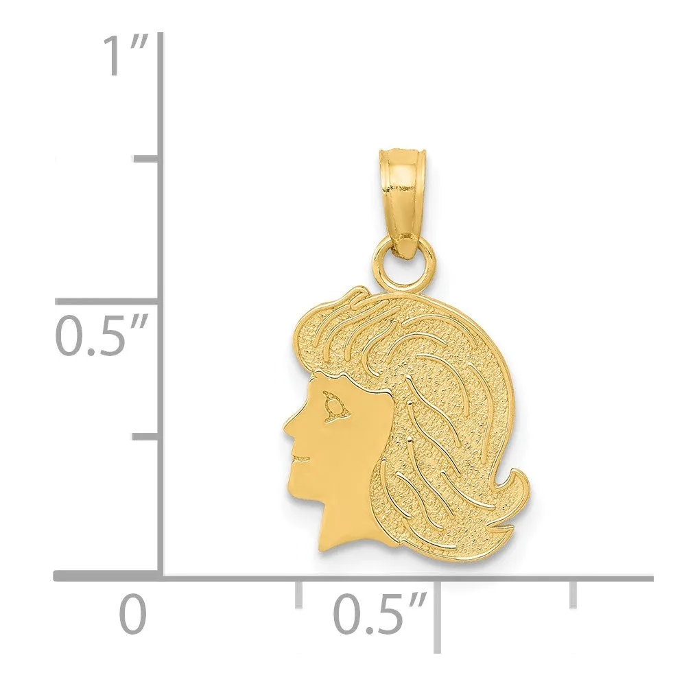 14k Girl Charm