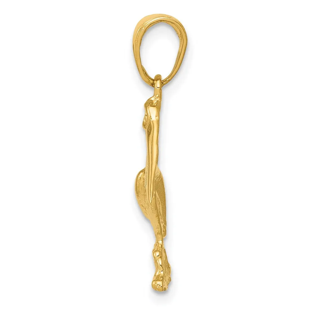 14k Pelican Pendant