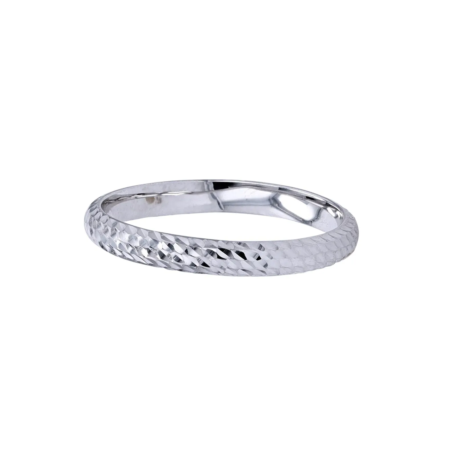 14K WG Texture Band<p><strong>$49</p></strong><p><strong>Multiple Sizes Available</p></strong>
