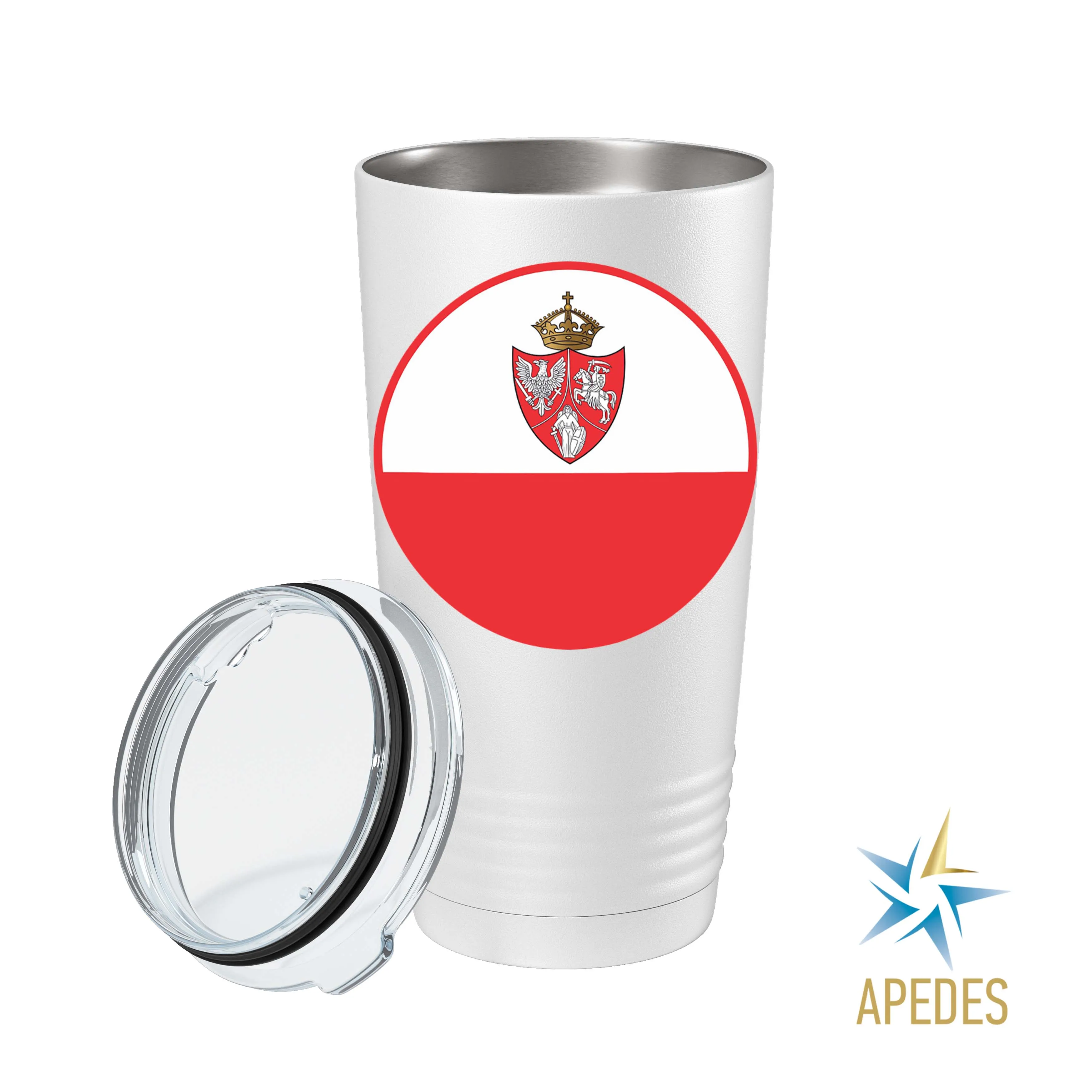 1861 Poland Lithuania Kiev Belarus Marine Flag Stainless Steel Tumbler 20 OZ