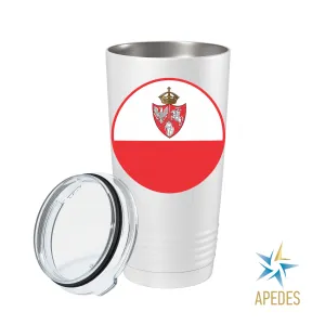 1861 Poland Lithuania Kiev Belarus Marine Flag Stainless Steel Tumbler 20 OZ