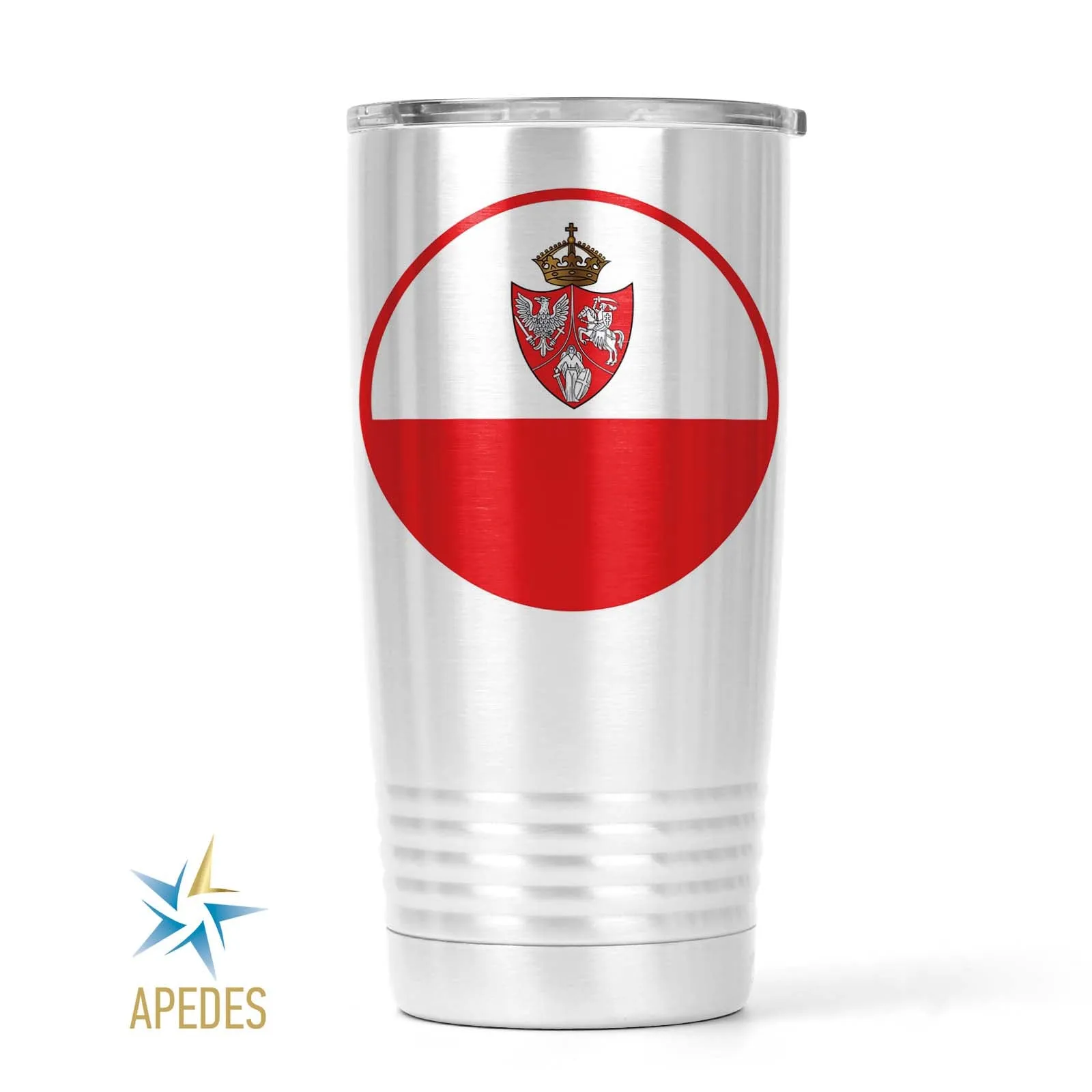 1861 Poland Lithuania Kiev Belarus Marine Flag Stainless Steel Tumbler 20 OZ