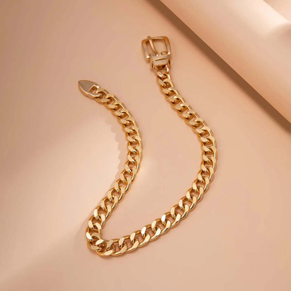 18K Gold-Plated Belt Necklace