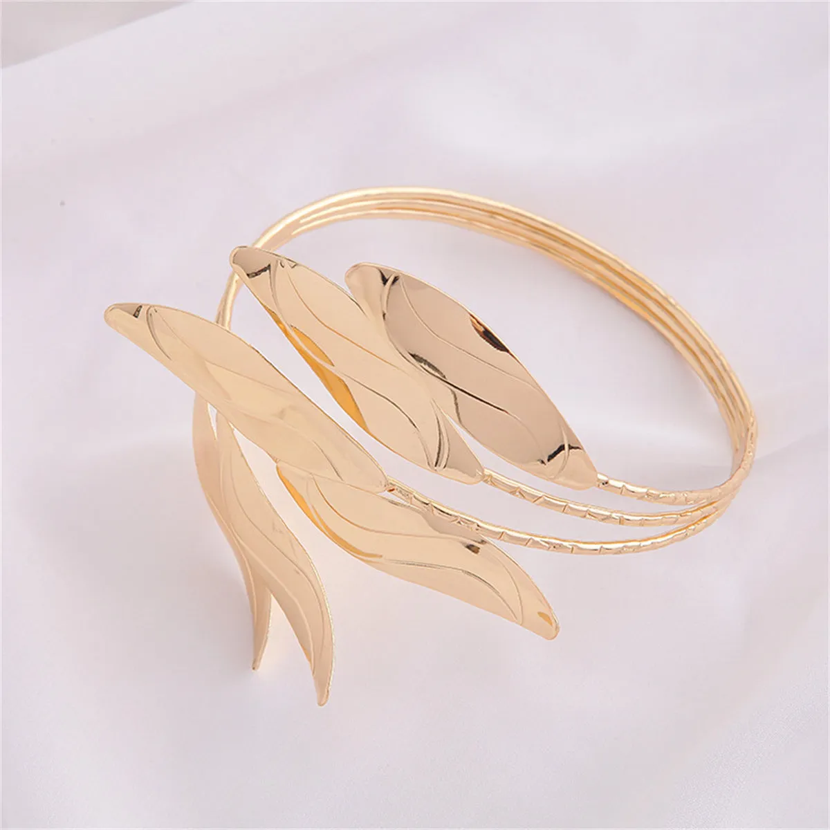 18K Gold-Plated Branched Arm Cuff