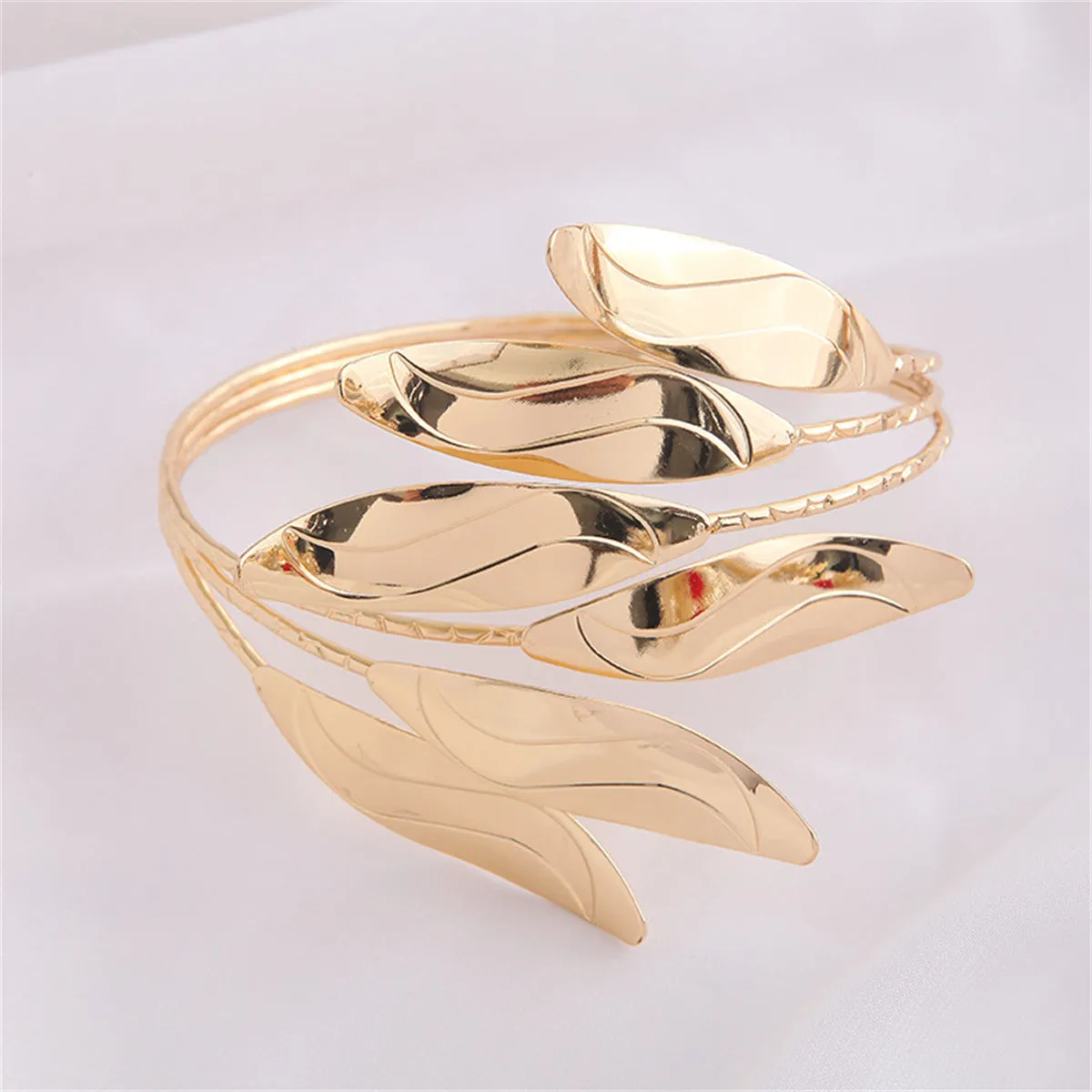 18K Gold-Plated Branched Arm Cuff