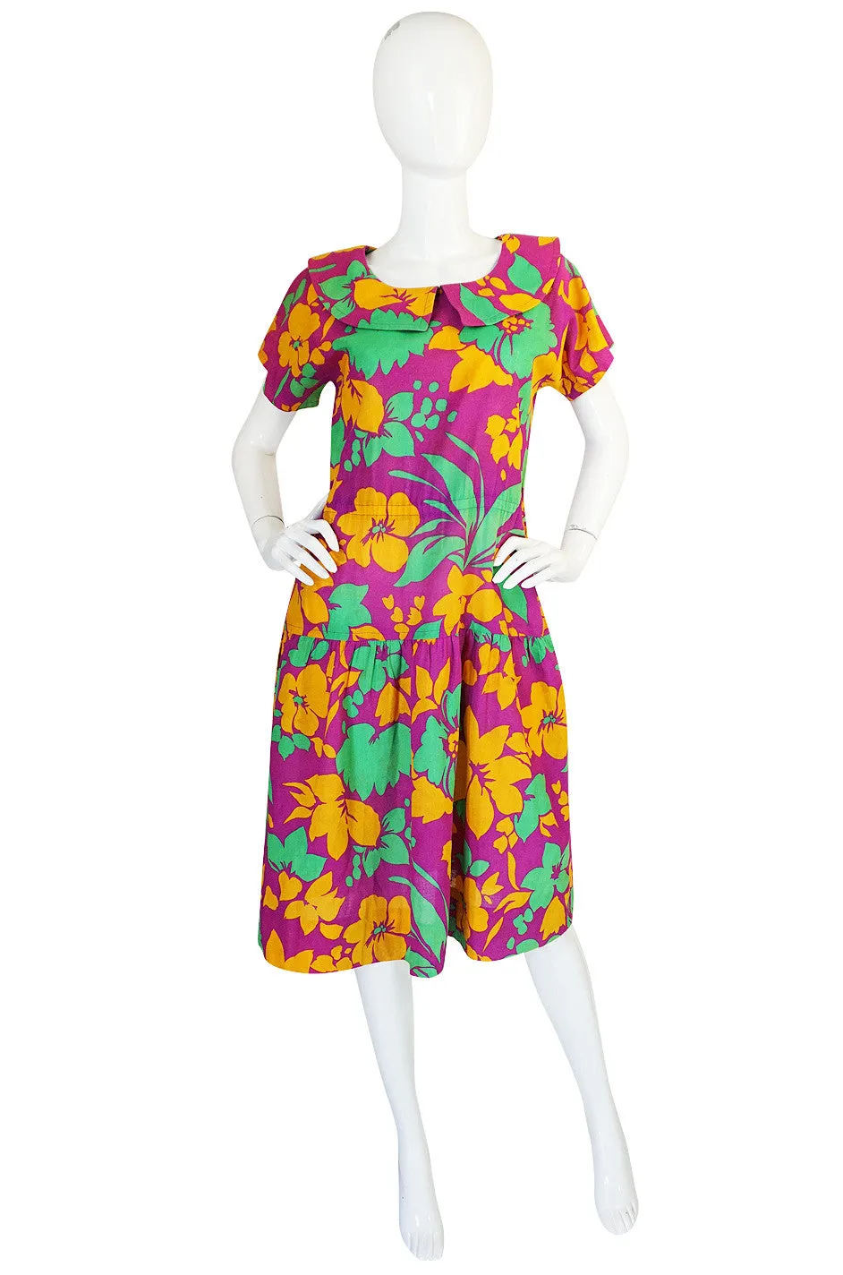 1970s Givenchy Linen Day Dress