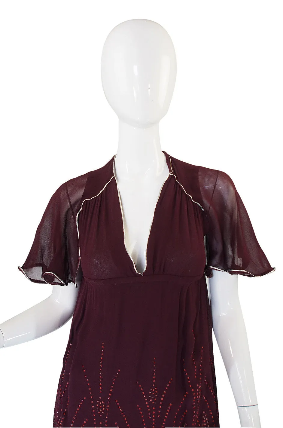 1970s Janice Wainwright Glitter Dress