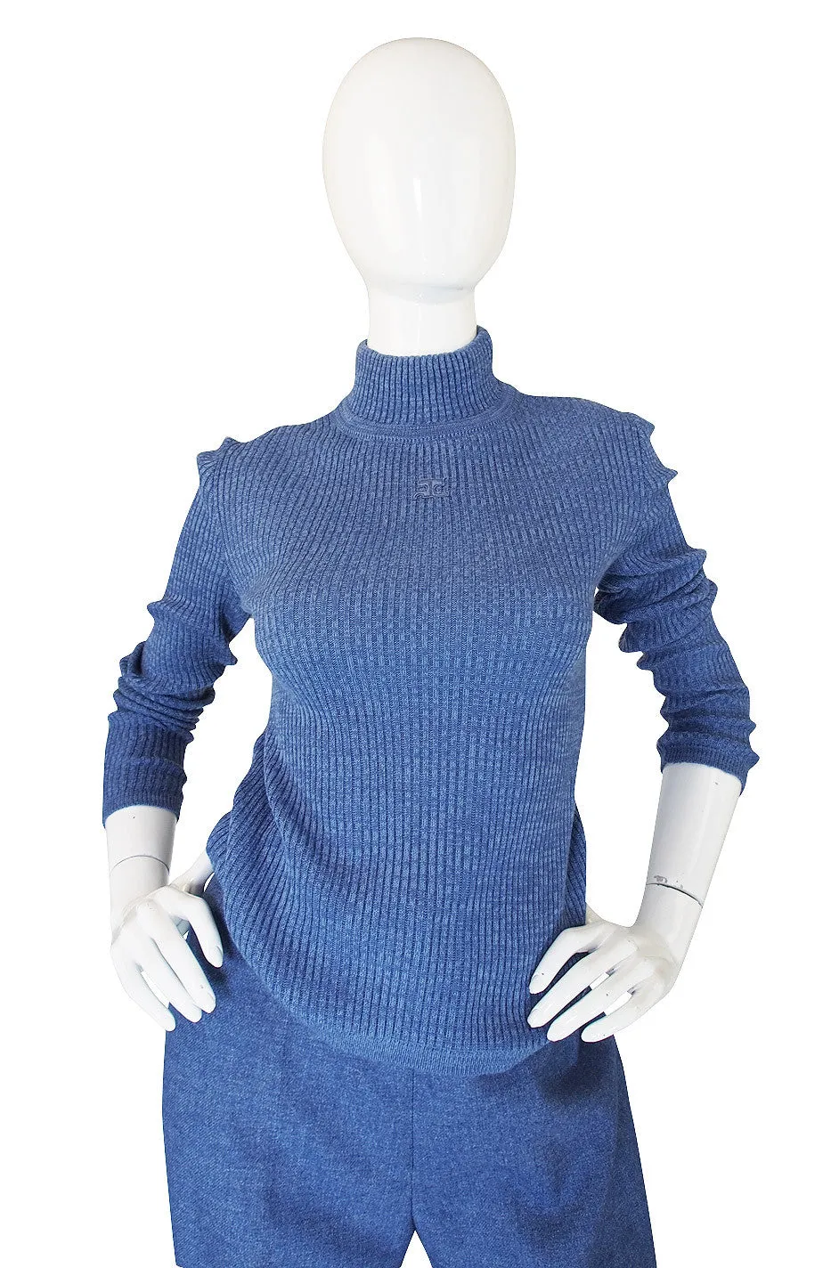 1978 Courreges Knit Turtleneck & Pant