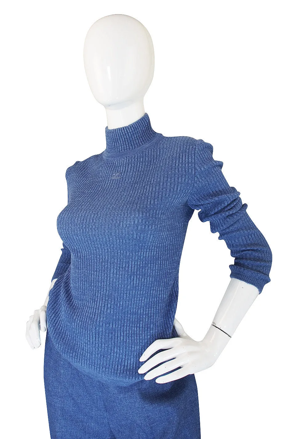 1978 Courreges Knit Turtleneck & Pant