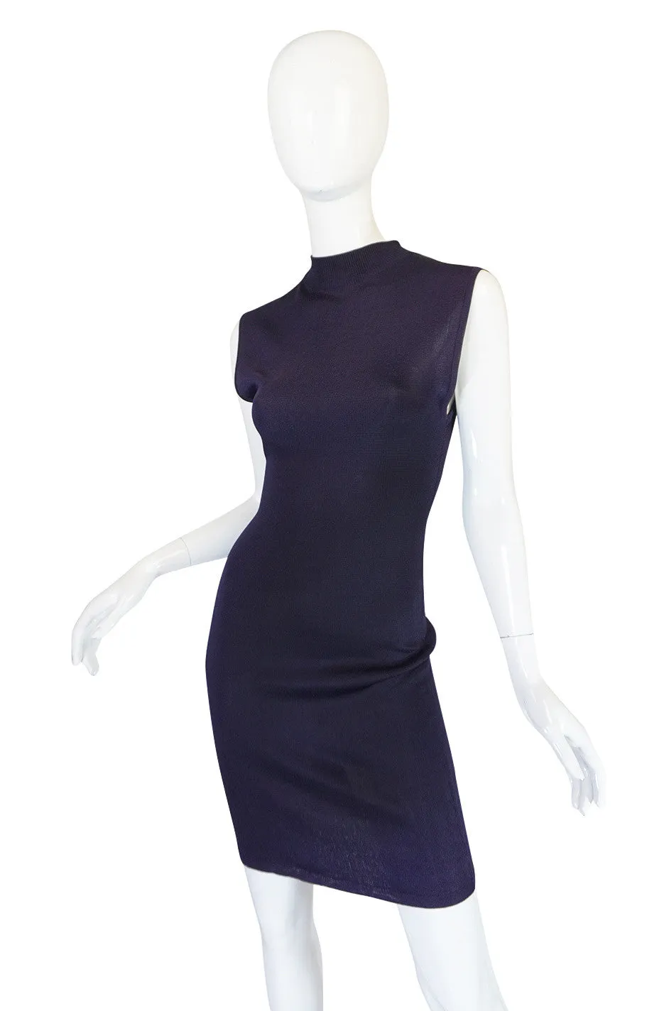 1980s Early Azzedine Alaia Dress & Jacket Purple Set