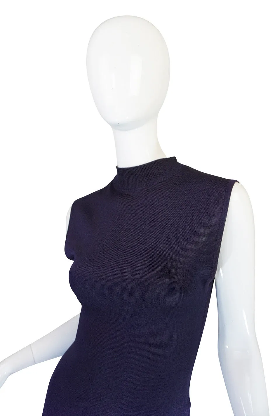 1980s Early Azzedine Alaia Dress & Jacket Purple Set