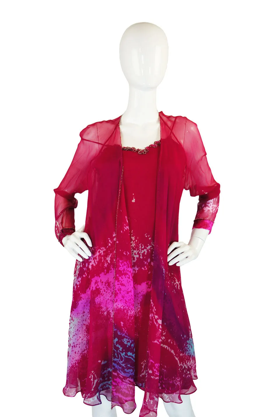 1980s Hanae Mori Pink Ensemble