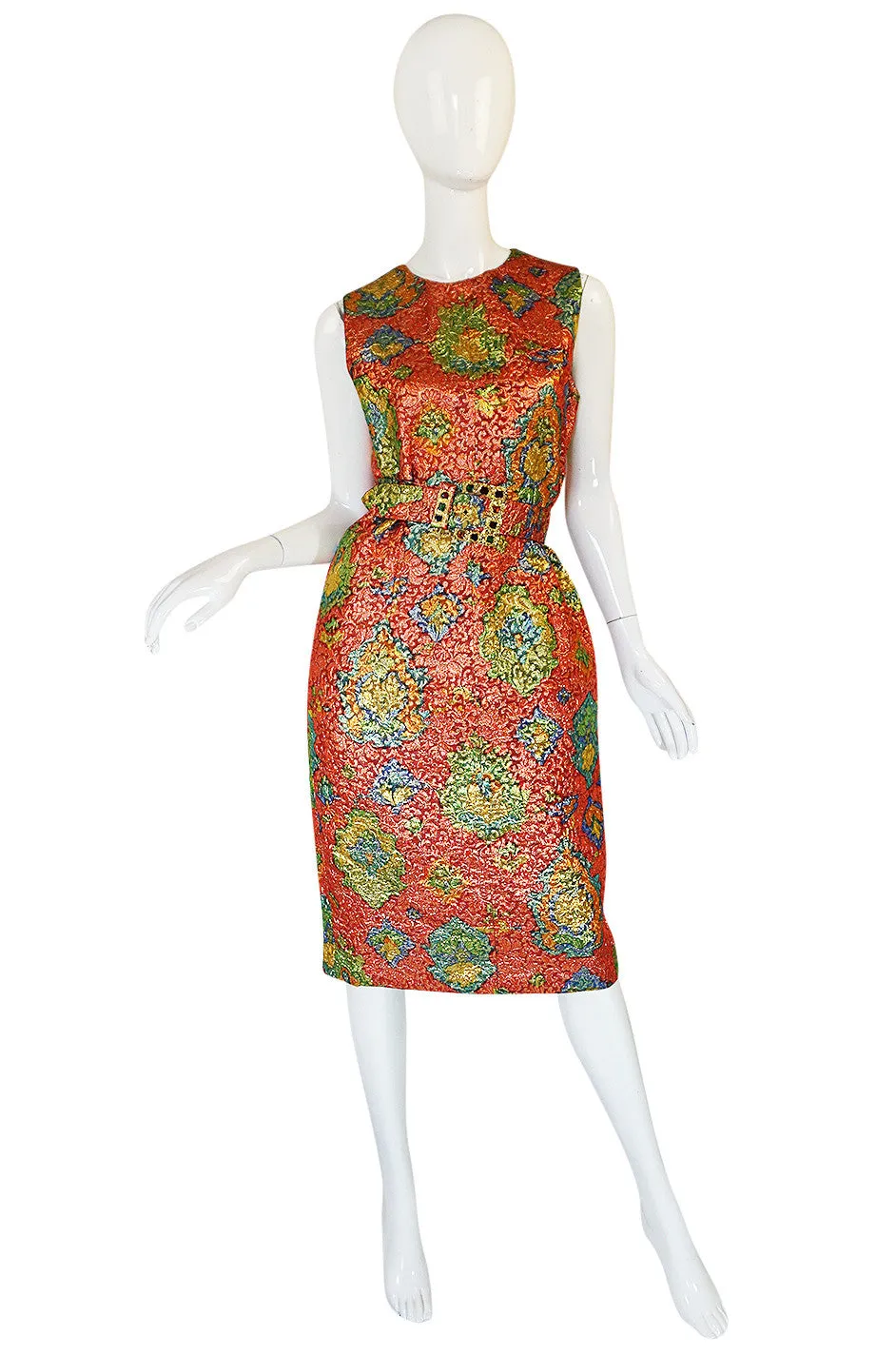 1980s Numbered Demi-Couture Coral Metallic Givenchy Suit