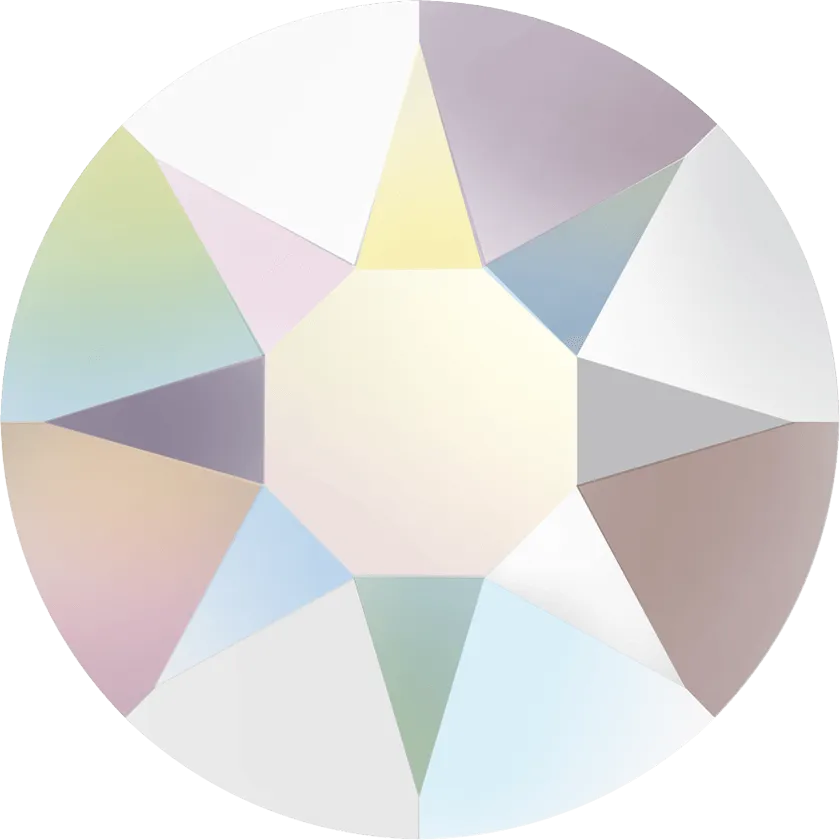 2038 & 2078 Swarovski Flatback Hotfix, Crystal Transmission (001 TRAN)