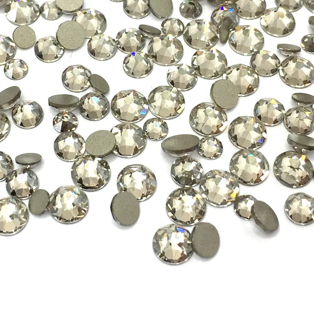 2058 & 2088 Swarovski Flatback No Hotfix Mix Sizes, Crystal Silver Shade (001 SSHA)