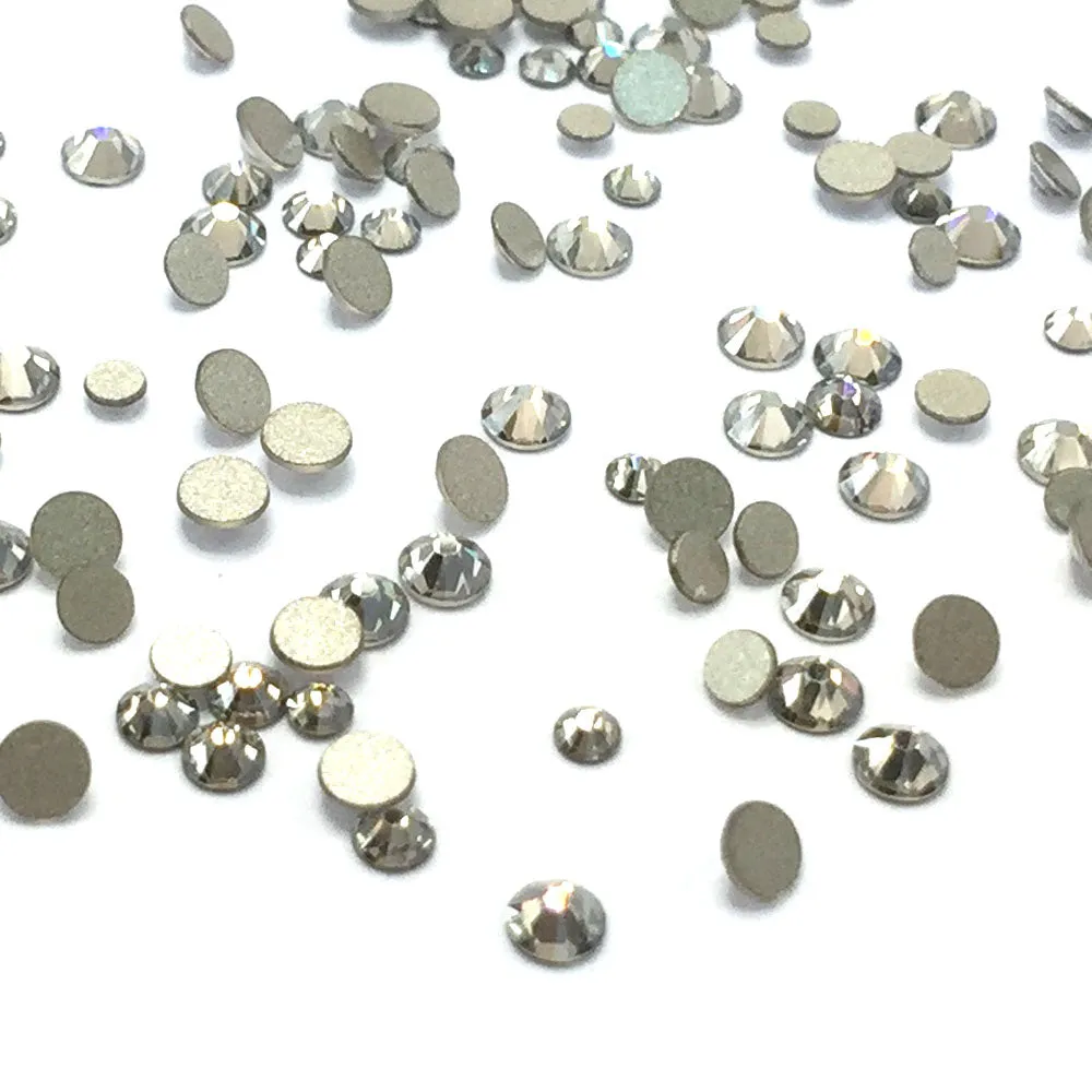 2058 & 2088 Swarovski Flatback No Hotfix Mix Sizes, Crystal Silver Shade (001 SSHA)