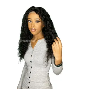 20" Jade 360 Transparent Machine Premade  Wig 150% Density   Lace Front Wig