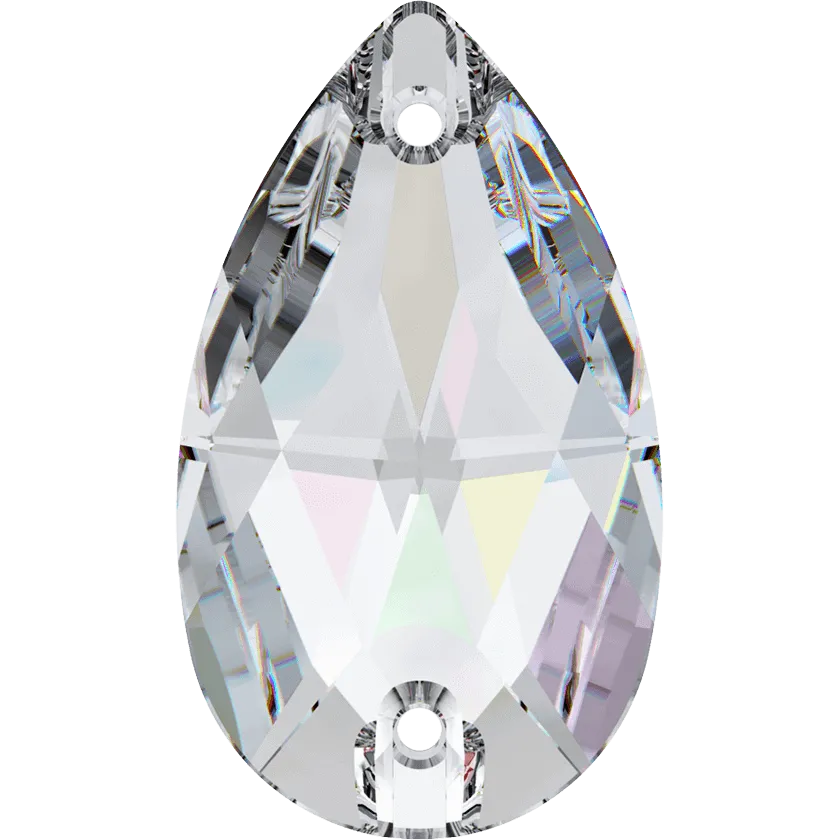 3230 Swarovski Drop Sew-On Stones, Crystal AB (001 AB)