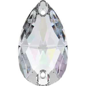 3230 Swarovski Drop Sew-On Stones, Crystal AB (001 AB)