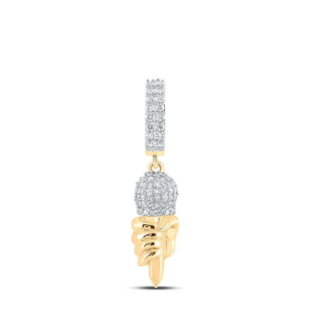 3/4CTW-DIA NK MIKE MENS CHARM