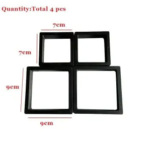4 Pcs transparent Pe Film Travel Jewelry Storage Box Necklace Bracelet Ring Earrings Packaging Case Box Colorful Plastic Gift Box