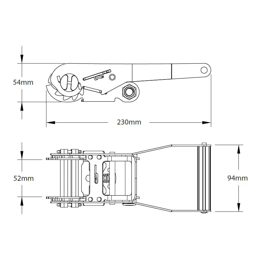 50mm 5000kg Ratchet Strap Endless - 4 METRES