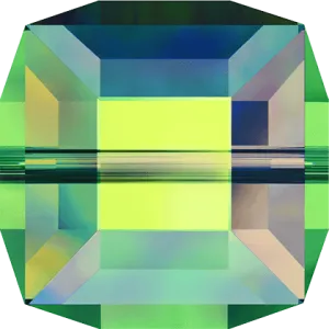 5601 Swarovski Cube Beads, Crystal Vitrail Medium B (001 VMB)