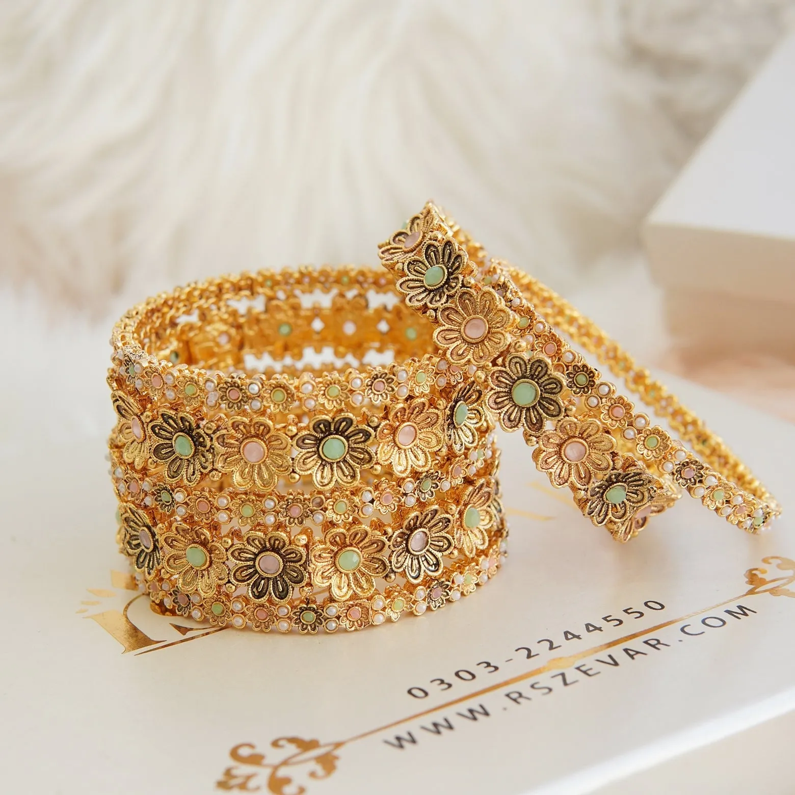 7 Pcs Zevar Designer Bangles