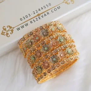 7 Pcs Zevar Designer Bangles