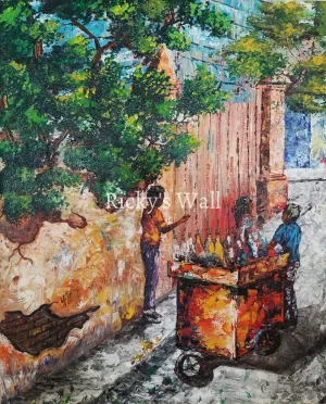 After School Refreshment, Haiti - PREMIUM - 16 x 20 in. by W. Celeus